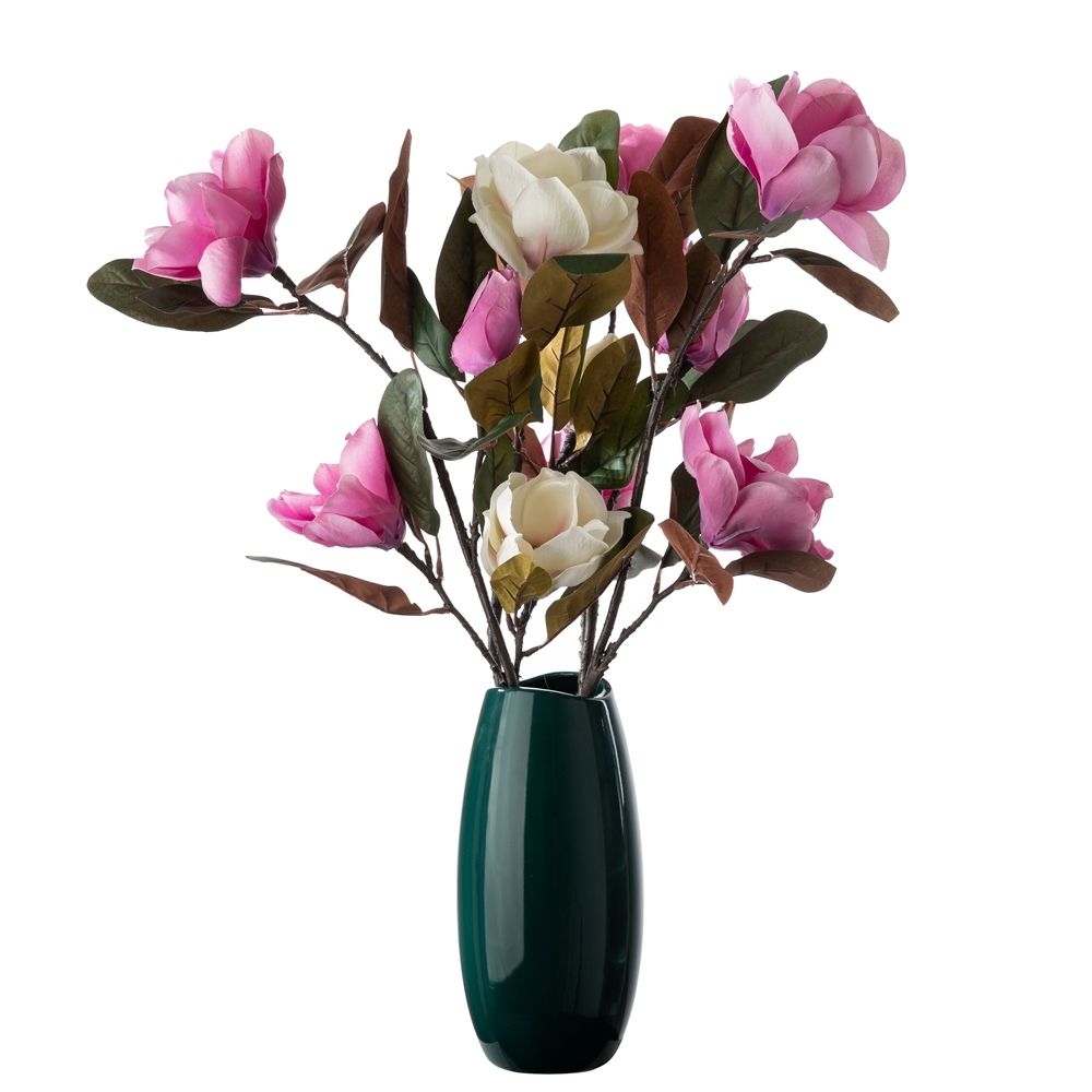 DY1-1131 New Design Artificial Flowers Magnolia White Silk Flower Branches For Wedding Supplies