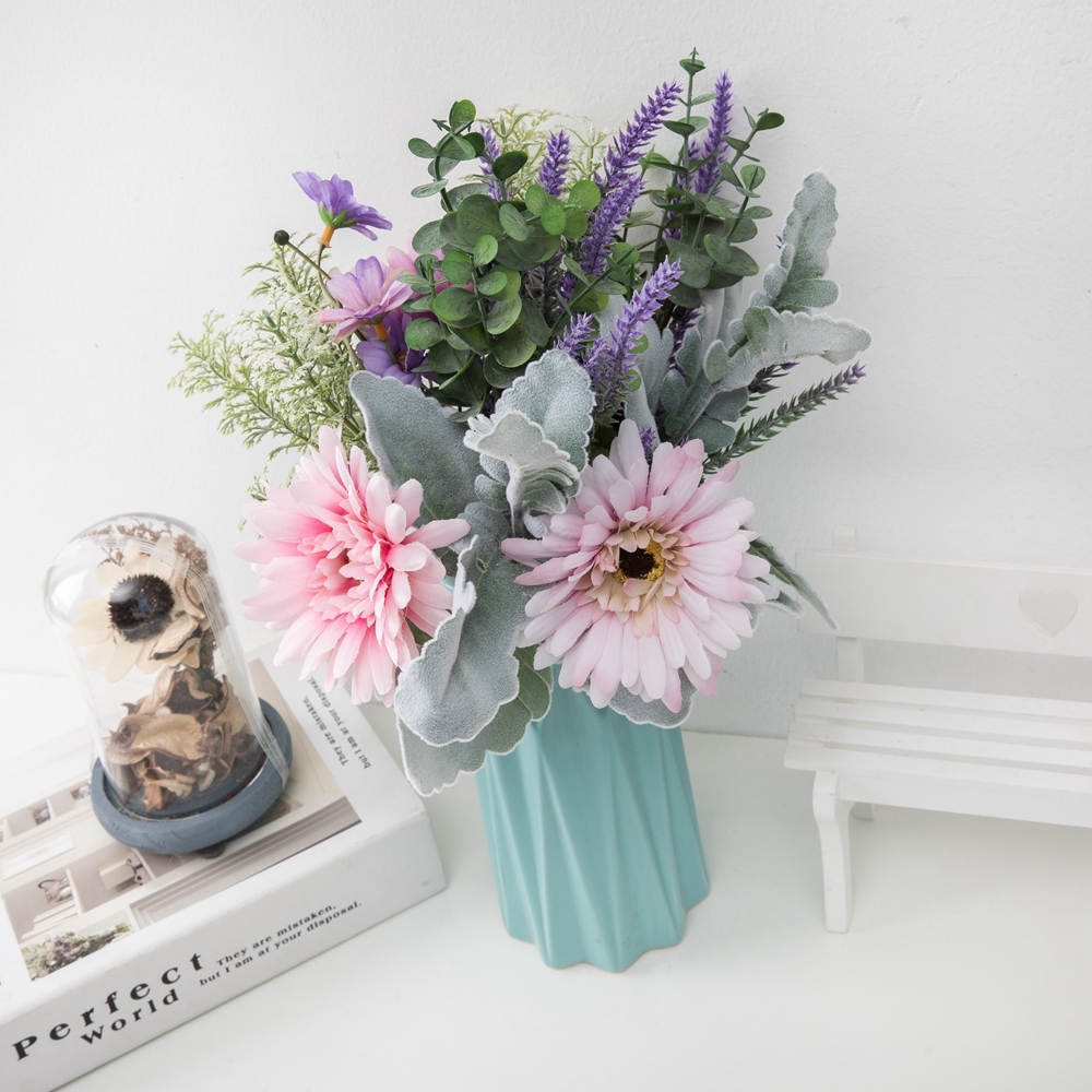CF01156 Artificial Gerbera Bouquet New Design Garden Wedding Decoration Silk Flowers