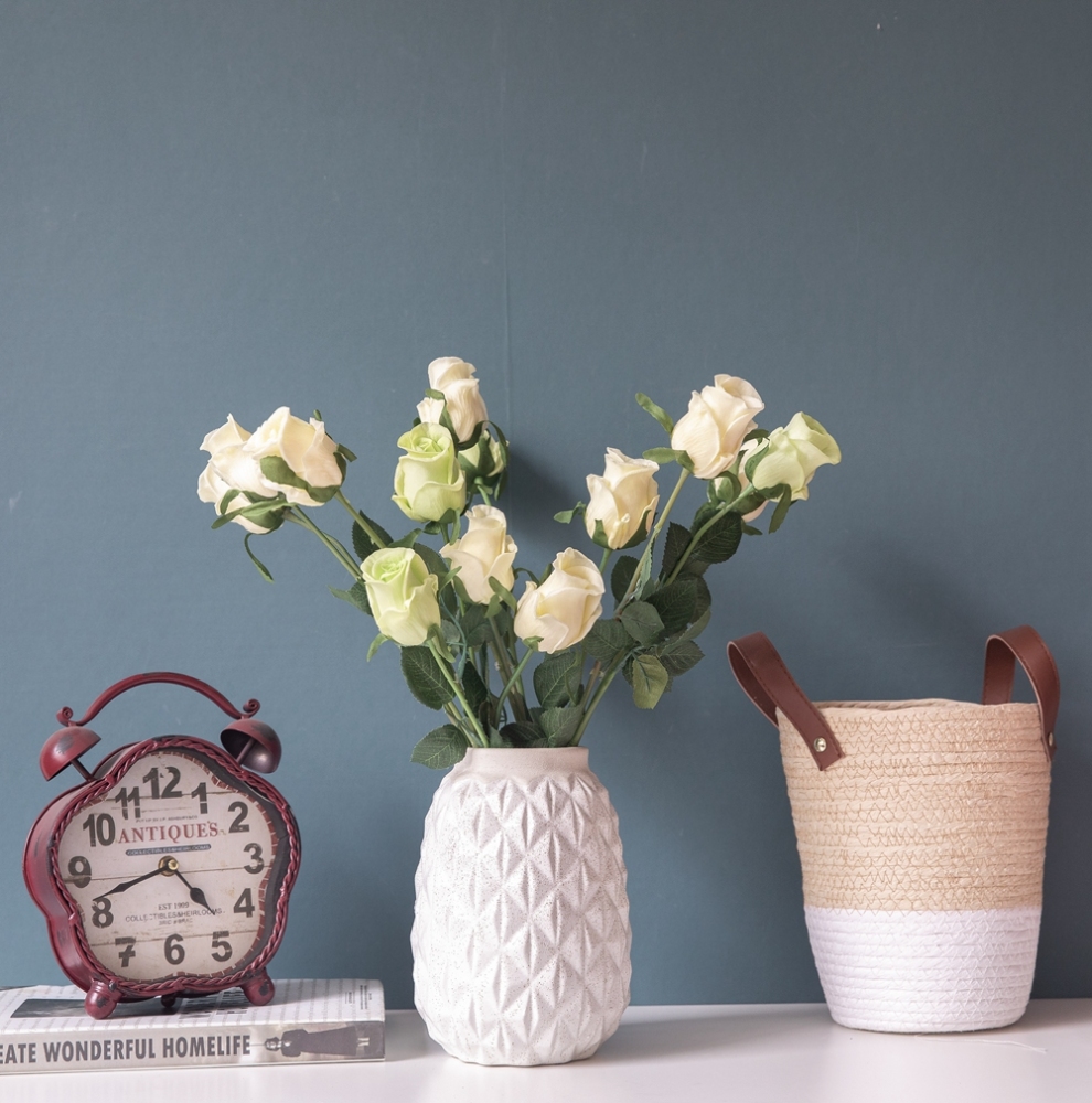 MW01504 Hot Sale Artificial Flower PU Material Rose Stem H: 43 centimeter For Decorative Flowers and Plants