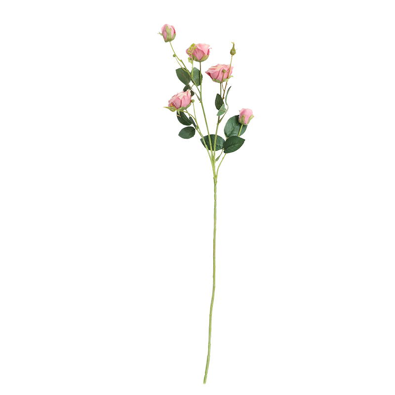 DY1-3506 New Design Artificial Flower Orange rose bunch artificial flower For Wedding Supplies