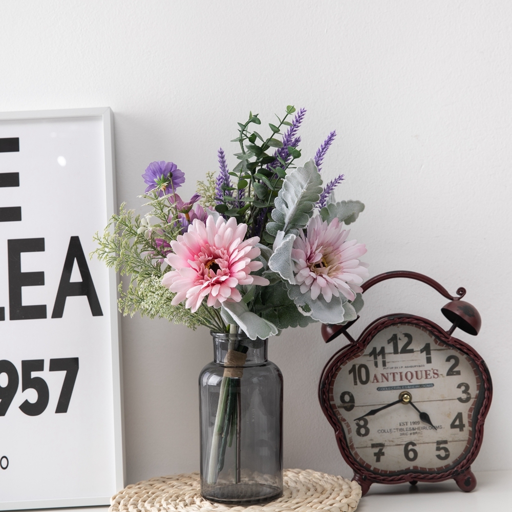 CF01156 Artificial Gerbera Bouquet New Design Garden Wedding Decoration Silk Flowers