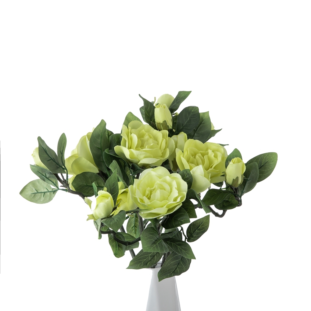 GF15265A Wholesale Artificial Flower Artificial Silk Cream Cape Jasmine For Christmas Picks