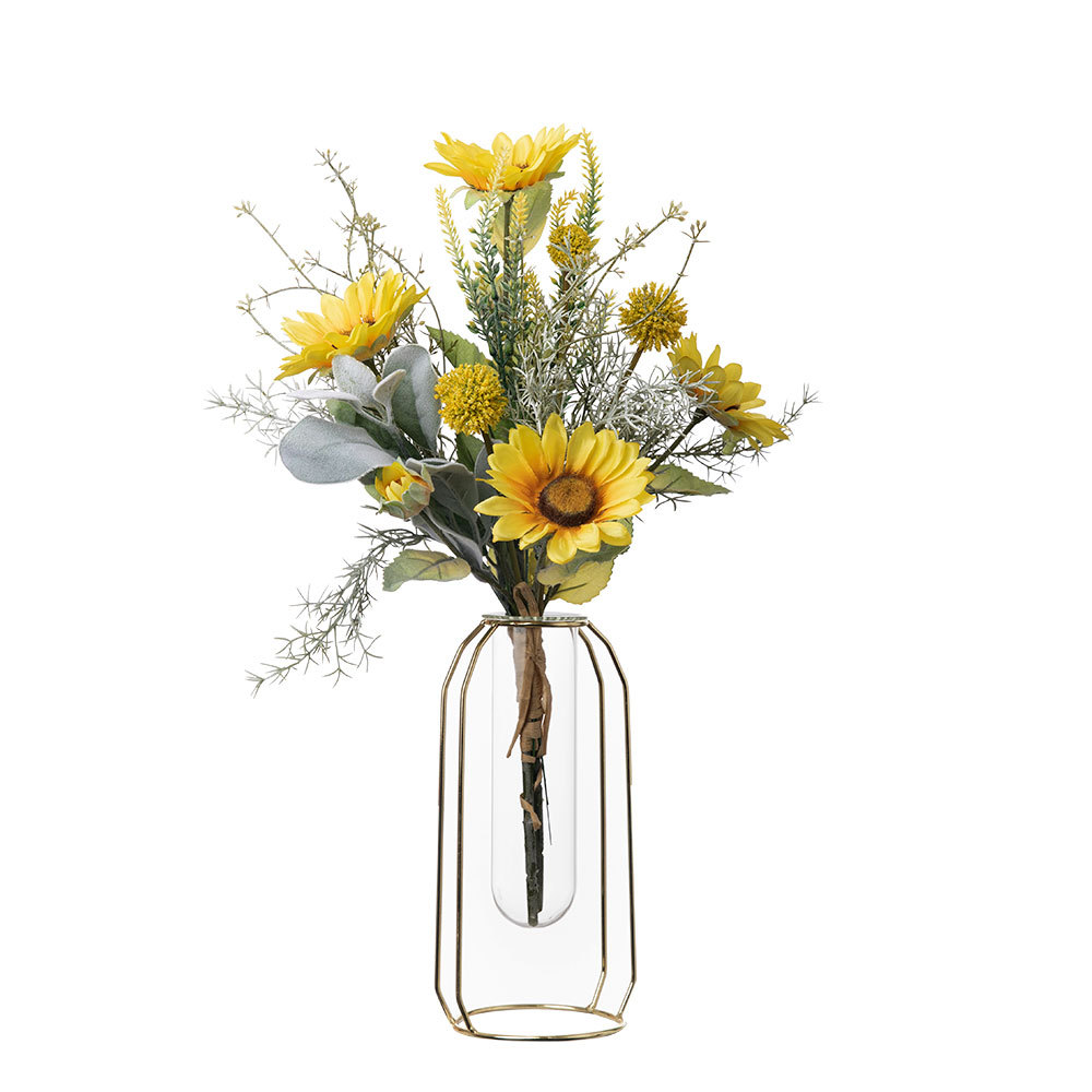 CF01123 Artificial Sunflower Thorn Ball Bouquet New Design Garden Wedding Decoration