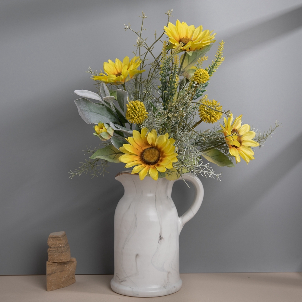 CF01123 Artificial Sunflower Thorn Ball Bouquet New Design Garden Wedding Decoration
