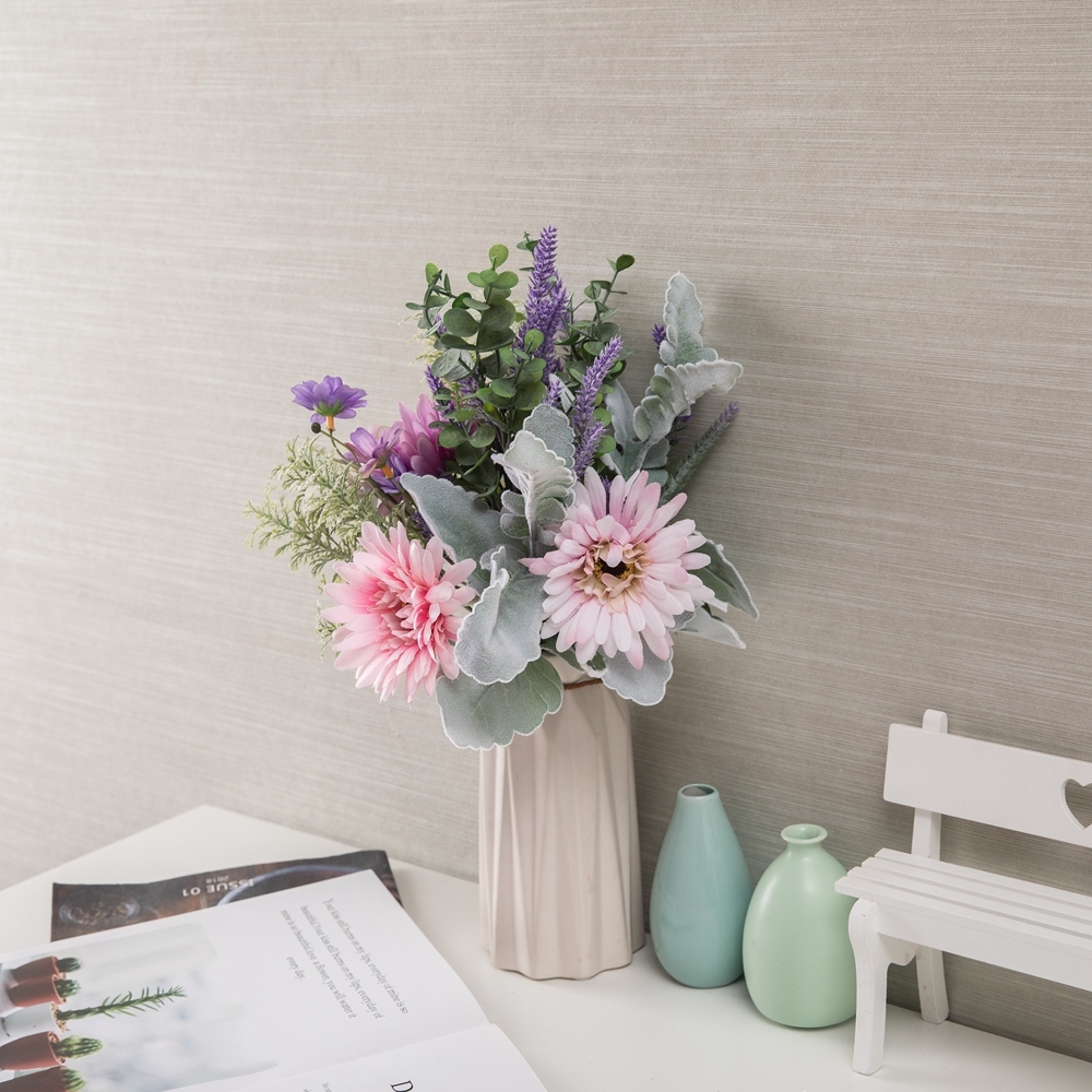 CF01156 Artificial Gerbera Bouquet New Design Garden Wedding Decoration Silk Flowers