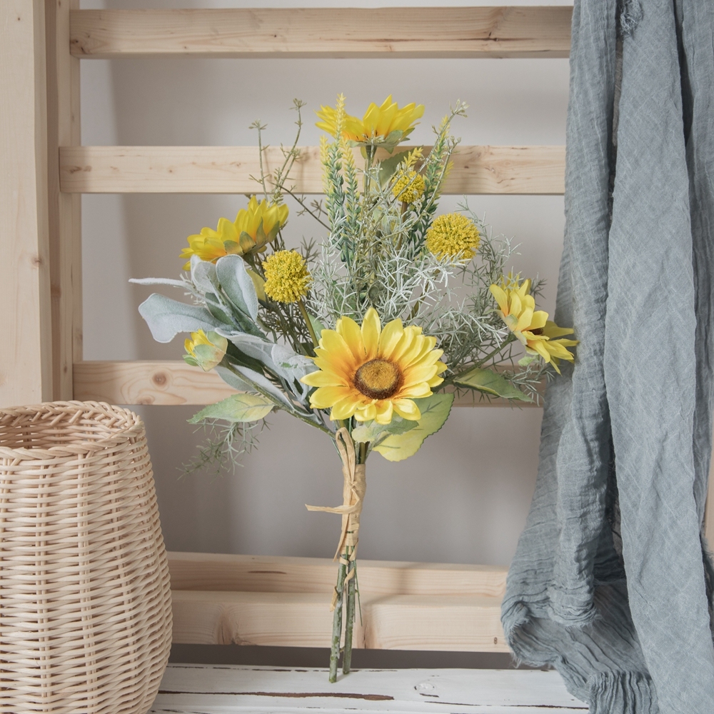CF01123 Artificial Sunflower Thorn Ball Bouquet New Design Garden Wedding Decoration