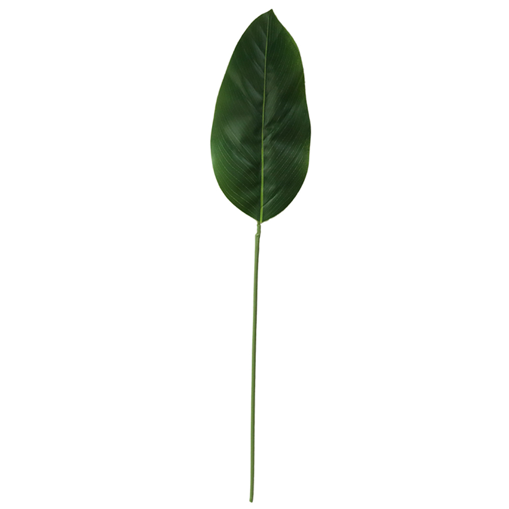 DY1-3655 China Factory Artificial Flower Plant Single branch plastic stem green Canna leaf For Decorative Flowers and Plants