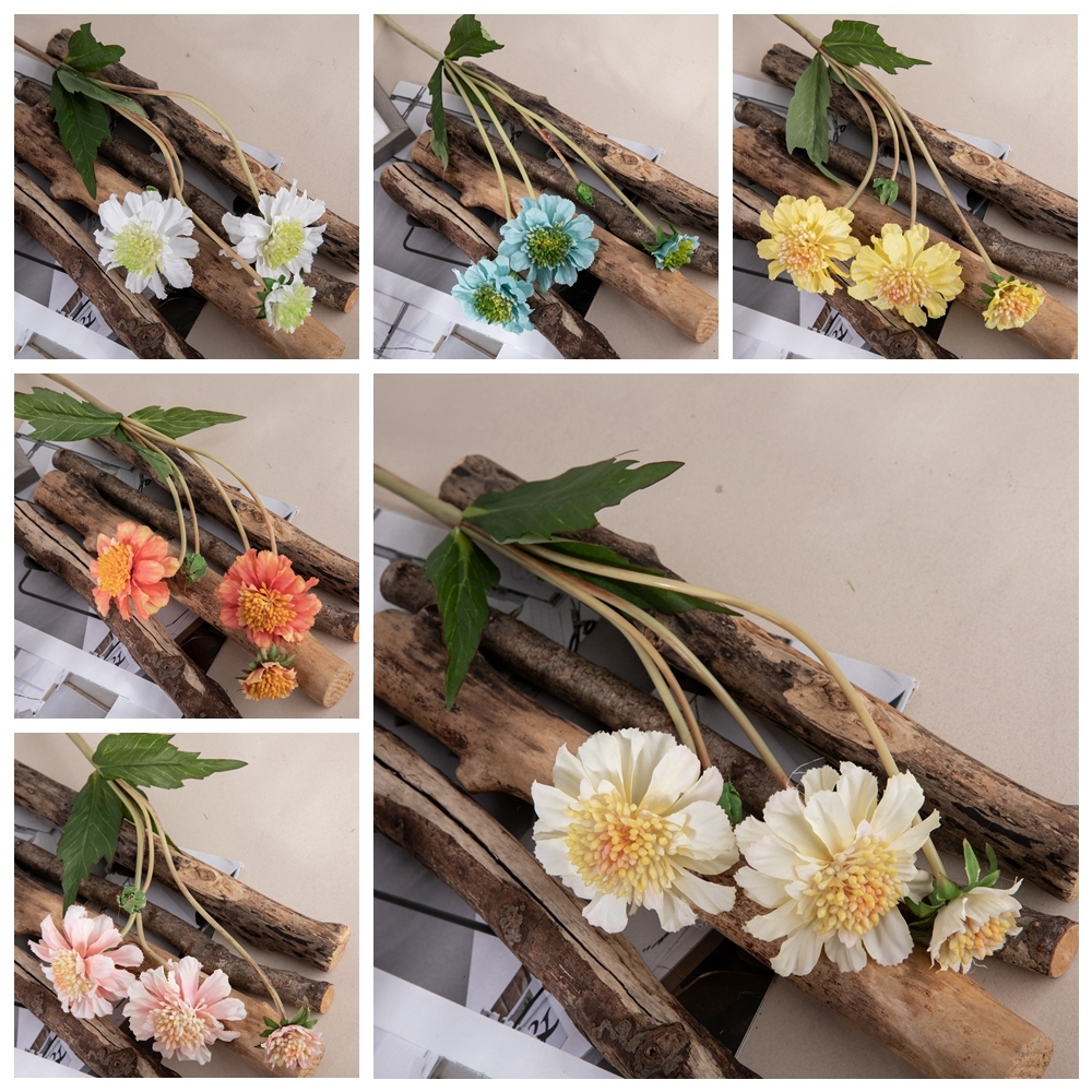 MW35423 Realistic Artificial Orchid Latex Flower 4 Branches Artificial Flower With SIngle Stem For Wedding Decoration