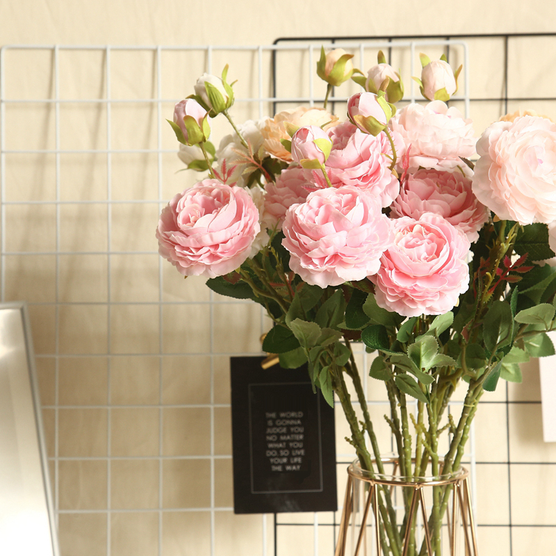 MW51010 New Design Artificial Flowers Artificial Silk Artificial Long Rose Flower For Wedding Decoration