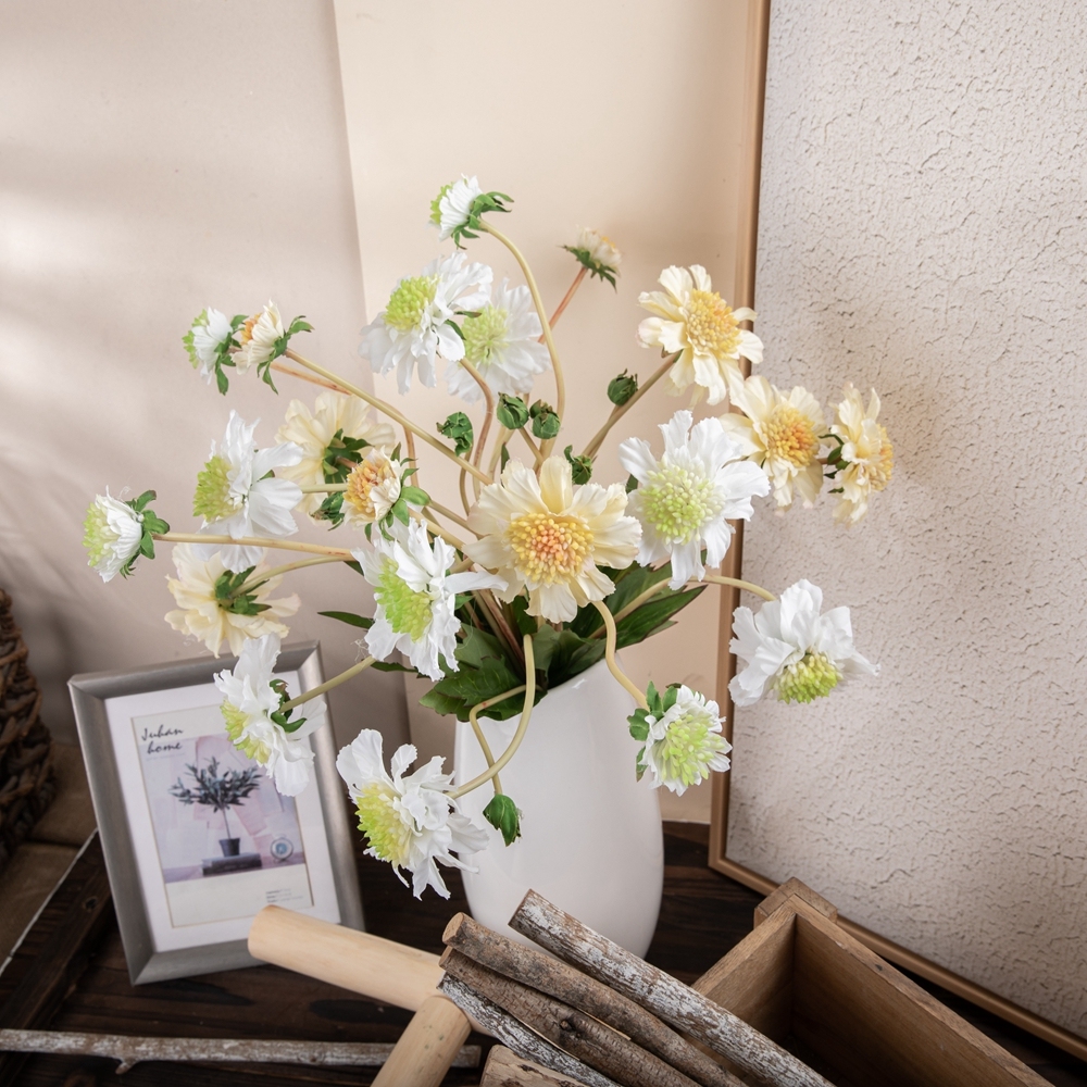 MW35423 Realistic Artificial Orchid Latex Flower 4 Branches Artificial Flower With SIngle Stem For Wedding Decoration