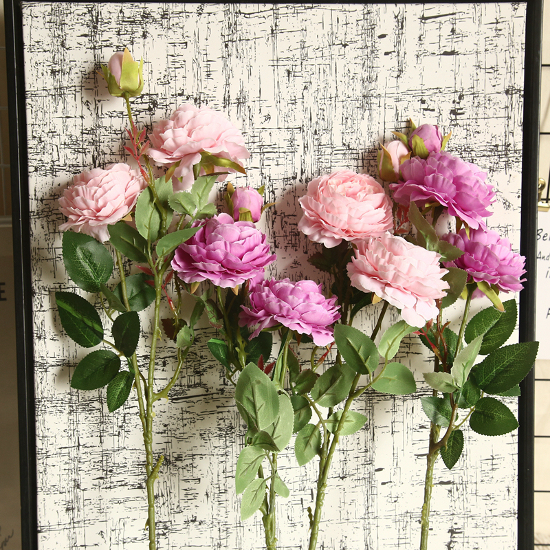 MW51010 New Design Artificial Flowers Artificial Silk Artificial Long Rose Flower For Wedding Decoration