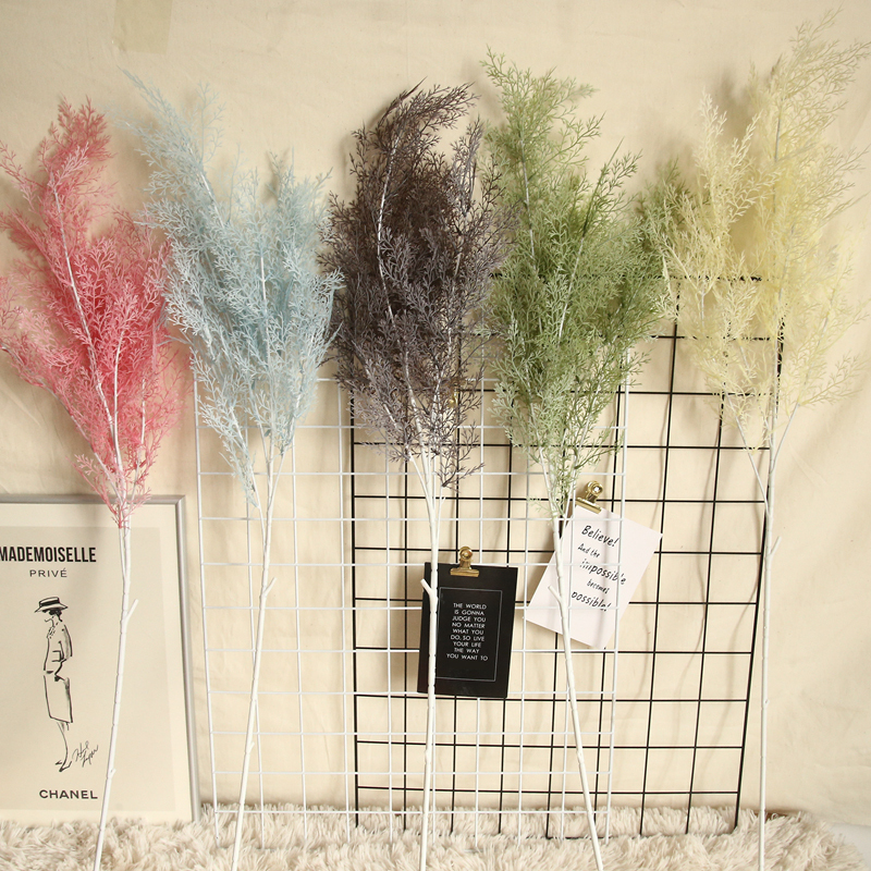 MW53463 New Design Artificial Rime Flower Plant Plastic Material For Wedding Decoration