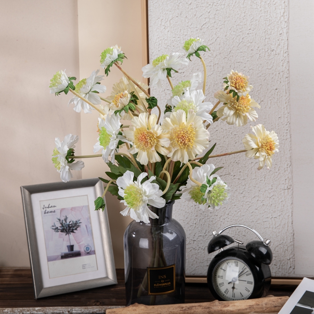 MW35423 Realistic Artificial Orchid Latex Flower 4 Branches Artificial Flower With SIngle Stem For Wedding Decoration
