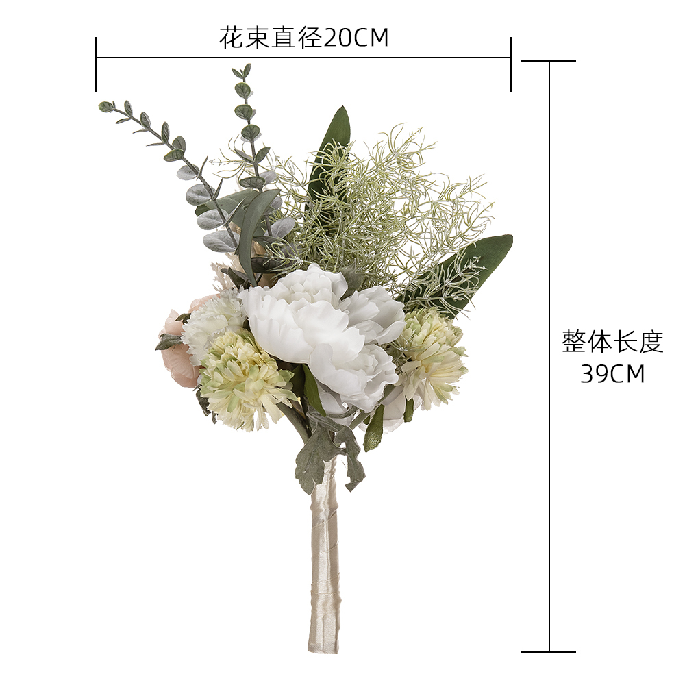 MW99324 Hot Selling Artificial Flower Bouquet Rose Ball Chrysanthemum For Decorative Flower