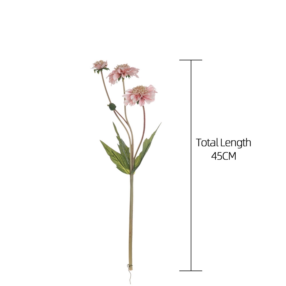 MW35423 Realistic Artificial Orchid Latex Flower 4 Branches Artificial Flower With SIngle Stem For Wedding Decoration