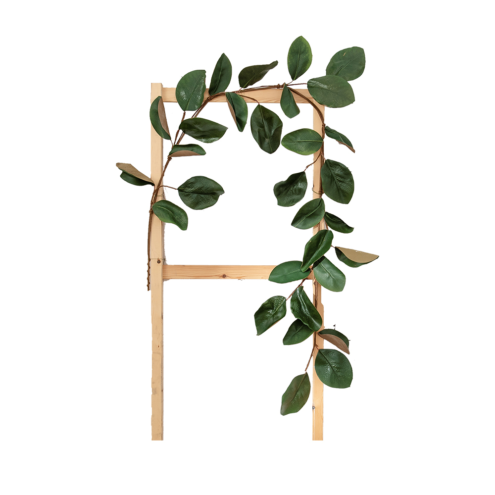 MW61210 Factory Direct Sale Artificial Plant Leaves Fabric 183centimeter Magnolia Vine garland For Garden Wedding Decoration