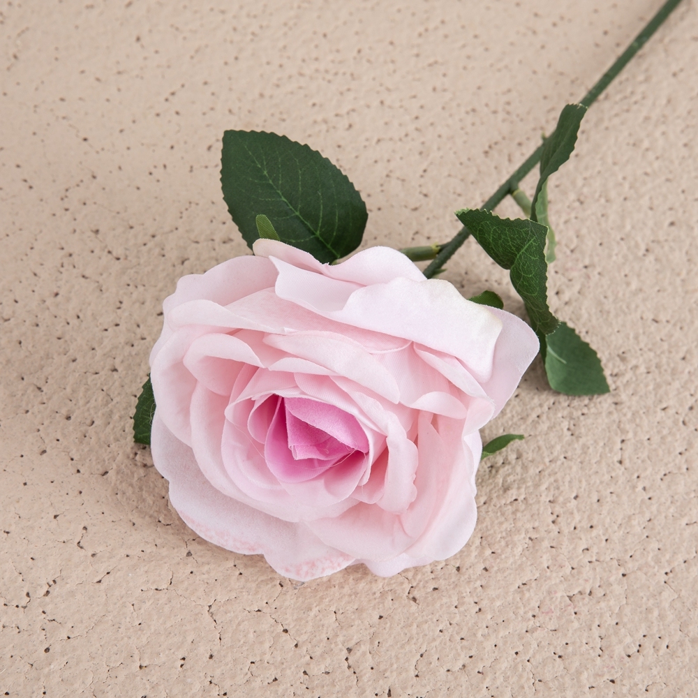 Pastoral silk rose H: 30 cm in vase artificial table flower with stem for home decoration MW99332