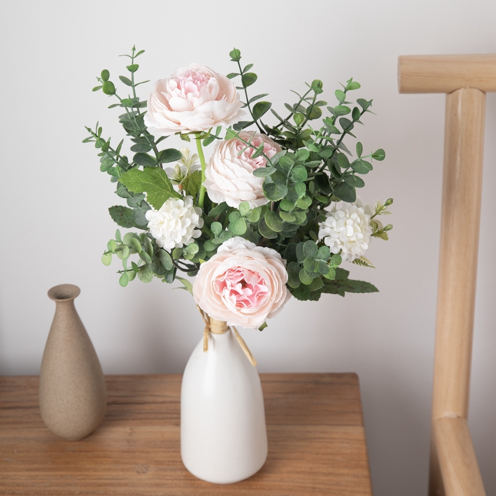 CF01142 Artificial Lotus Hydrangea Bouquet New Design Garden Wedding Decoration