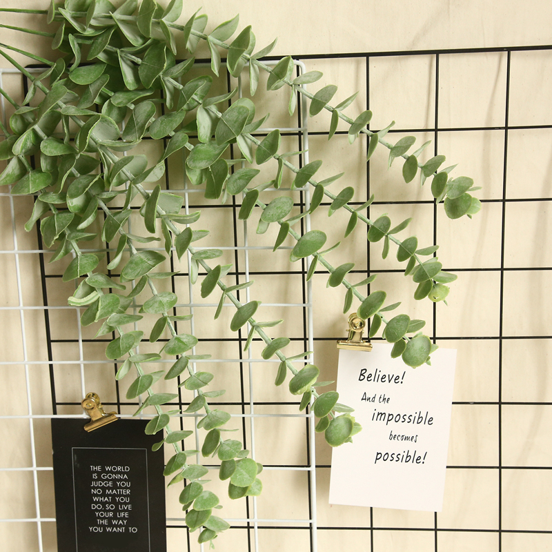 Dollar Eucalyptus Real Touch Artificial Silver Leaves Decorative Flowers & Wreaths CALLA Flower Latex Easter Festival MW62112
