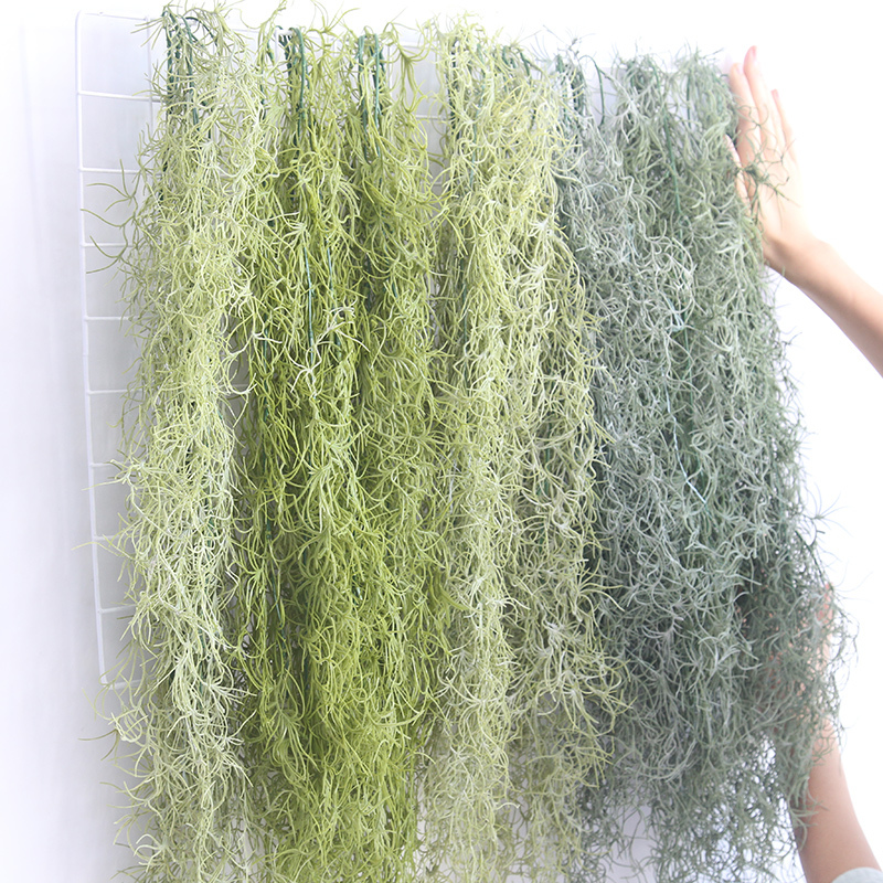 MW53464 Hot Selling Artificial Plastic green Rattan Hanging Plant Grass For Wedding Decoration