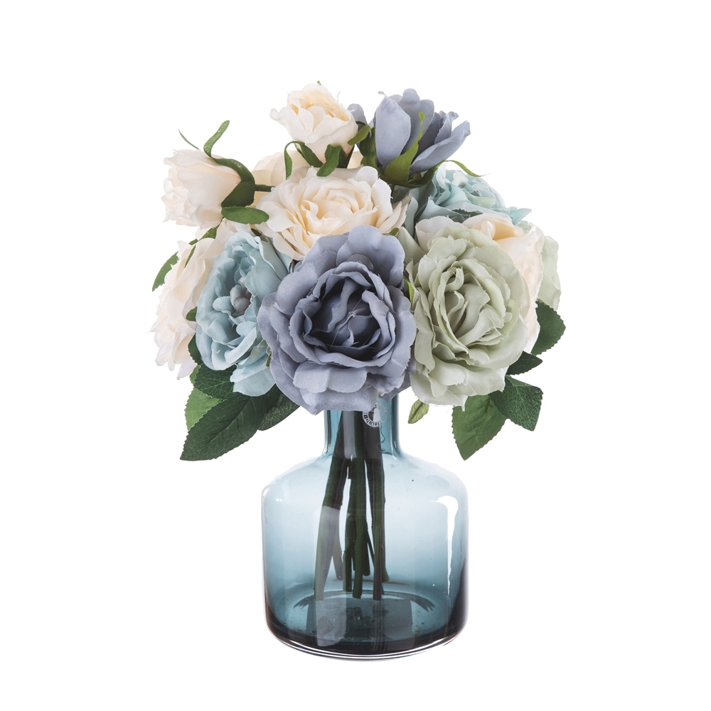 GF15979A Hot Sale Artificial Flower Rose Bouquet For Artifical Silk Mother's Day gift