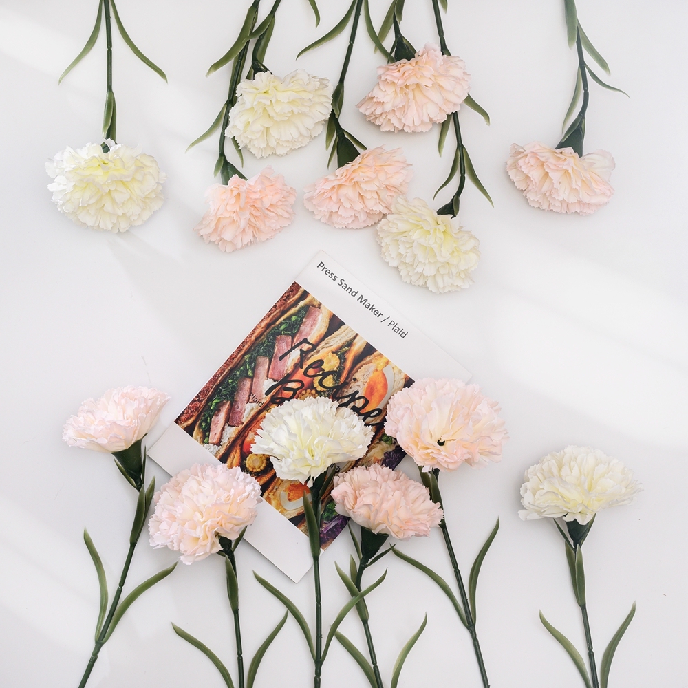 MW66770 Artificial Flower Carnation Hot Selling Wedding Decoration Mother's Day gift