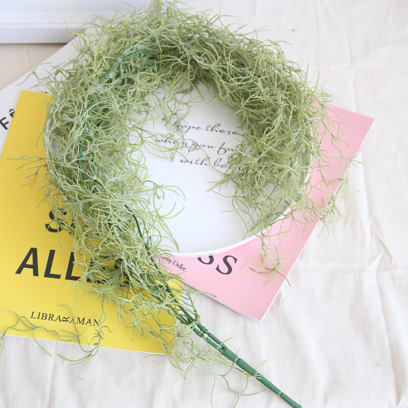 MW53464 Hot Selling Artificial Plastic green Rattan Hanging Plant Grass For Wedding Decoration