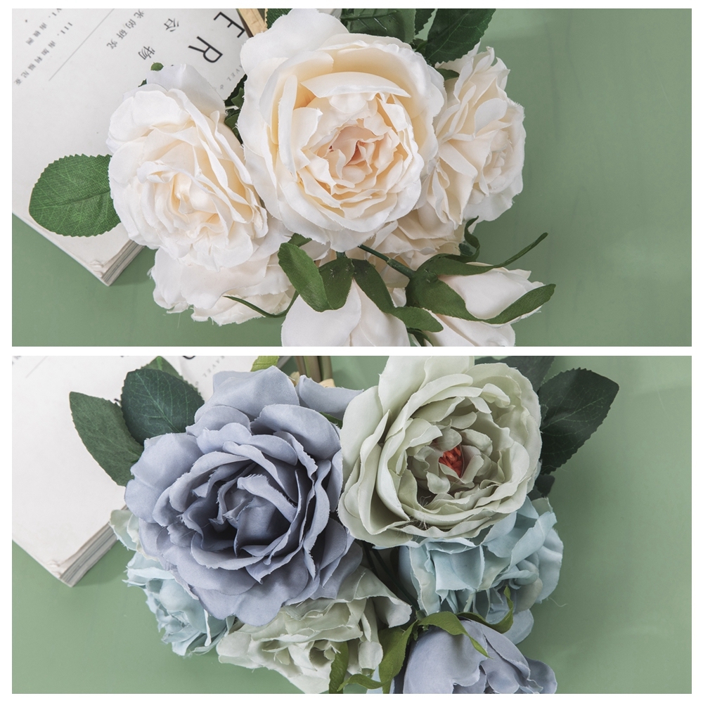 GF15979A Hot Sale Artificial Flower Rose Bouquet For Artifical Silk Mother's Day gift