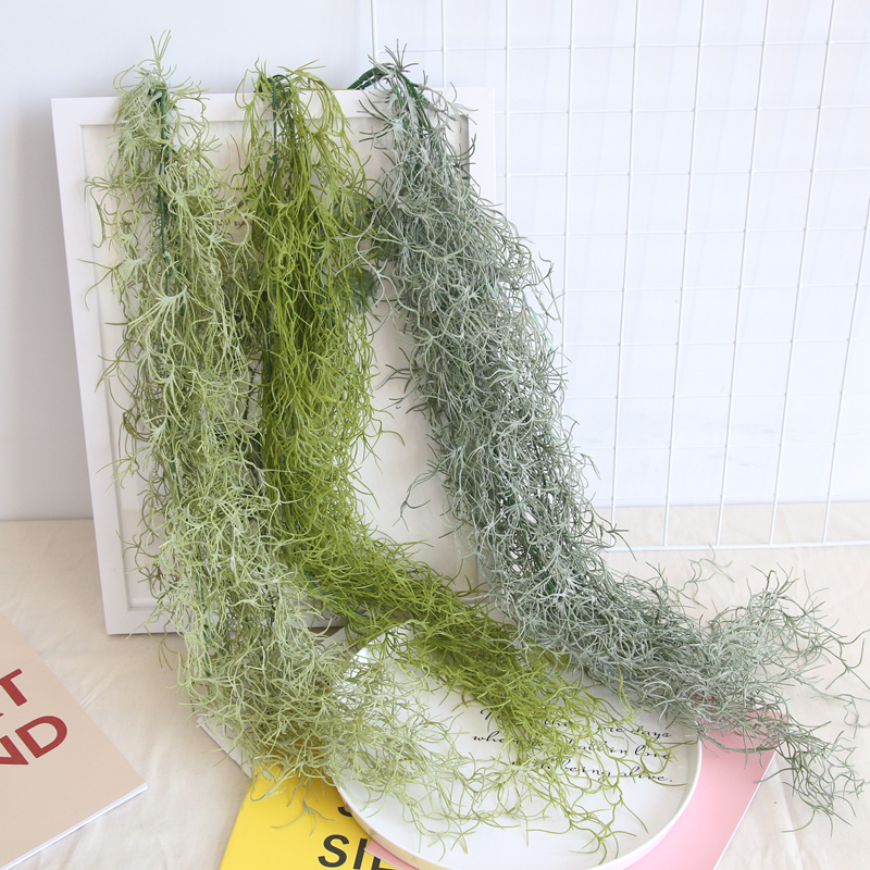MW53464 Hot Selling Artificial Plastic green Rattan Hanging Plant Grass For Wedding Decoration