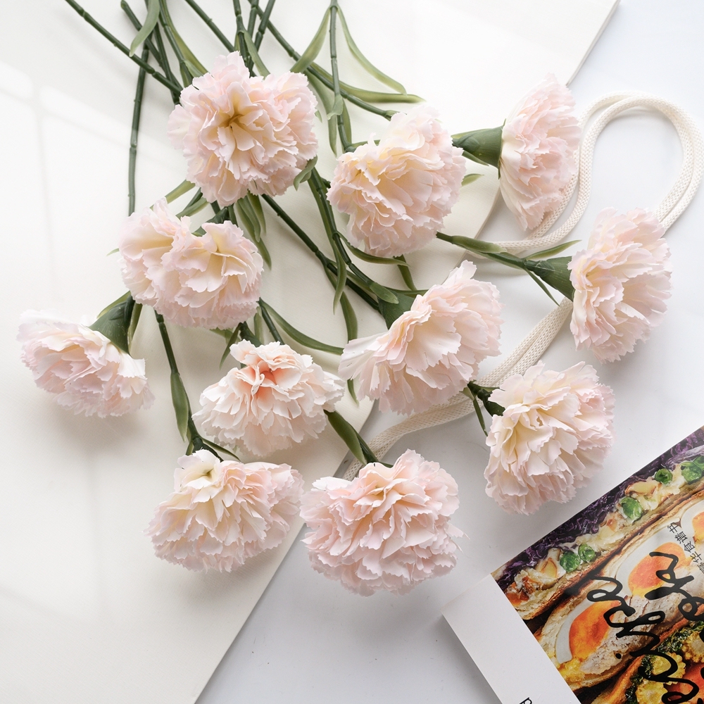 MW66770 Artificial Flower Carnation Hot Selling Wedding Decoration Mother's Day gift