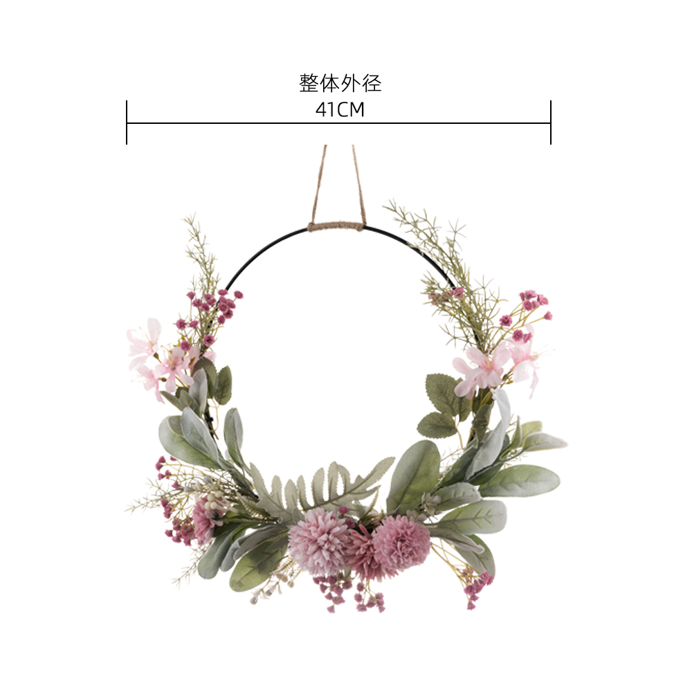 CF01062 Artificial Flower wreath Ball Chrysanthemum Leaves Realistic Wedding Supplies