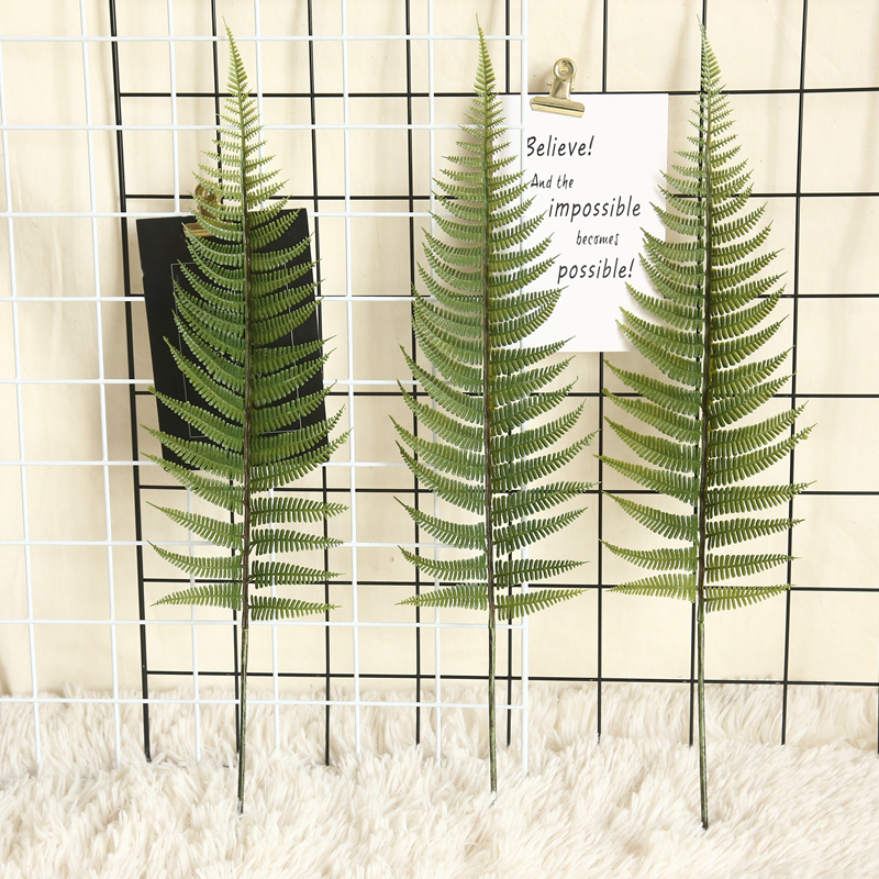 MW45555 Popular Real Touch Green Artificial Plastic Scutellaria Palming Tree Leaves Faux Plant For Christmas Decoration