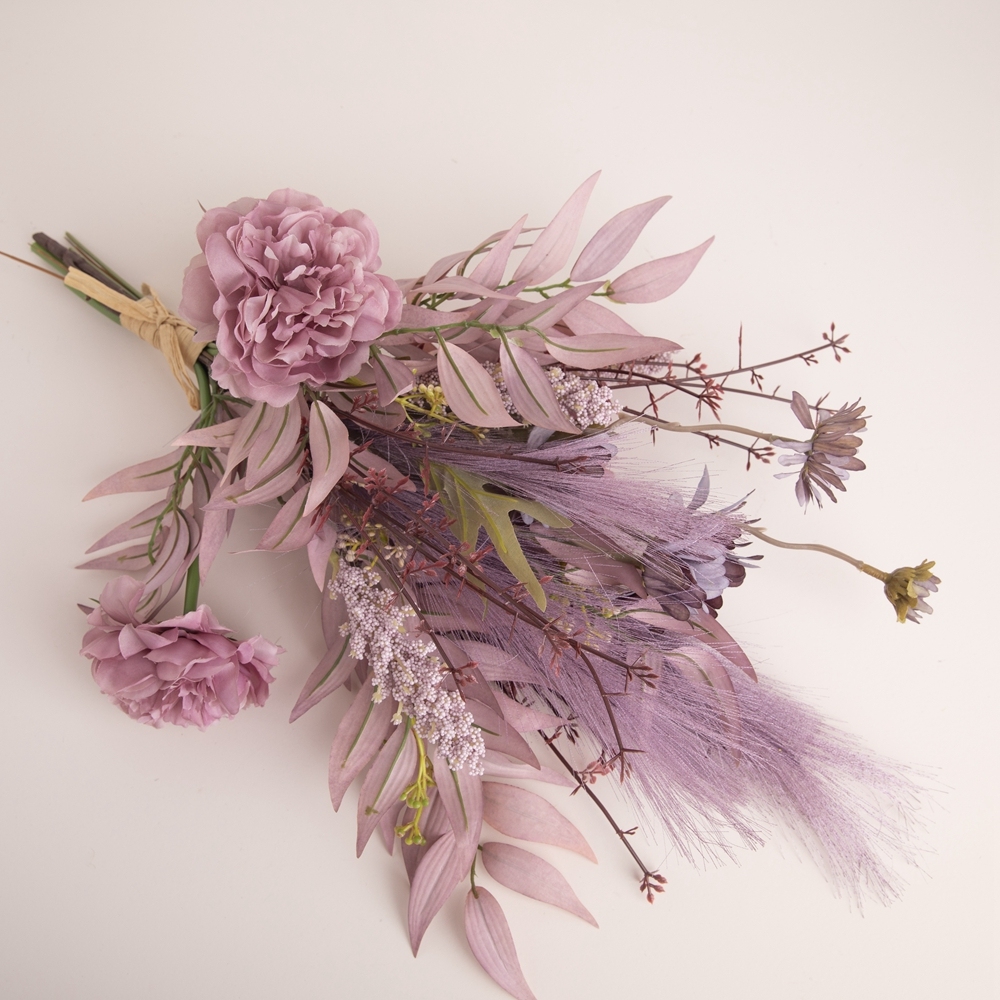 CF01127 Artificial Wild Chrysanthemum and Peony Bouquet New Design Christmas Picks