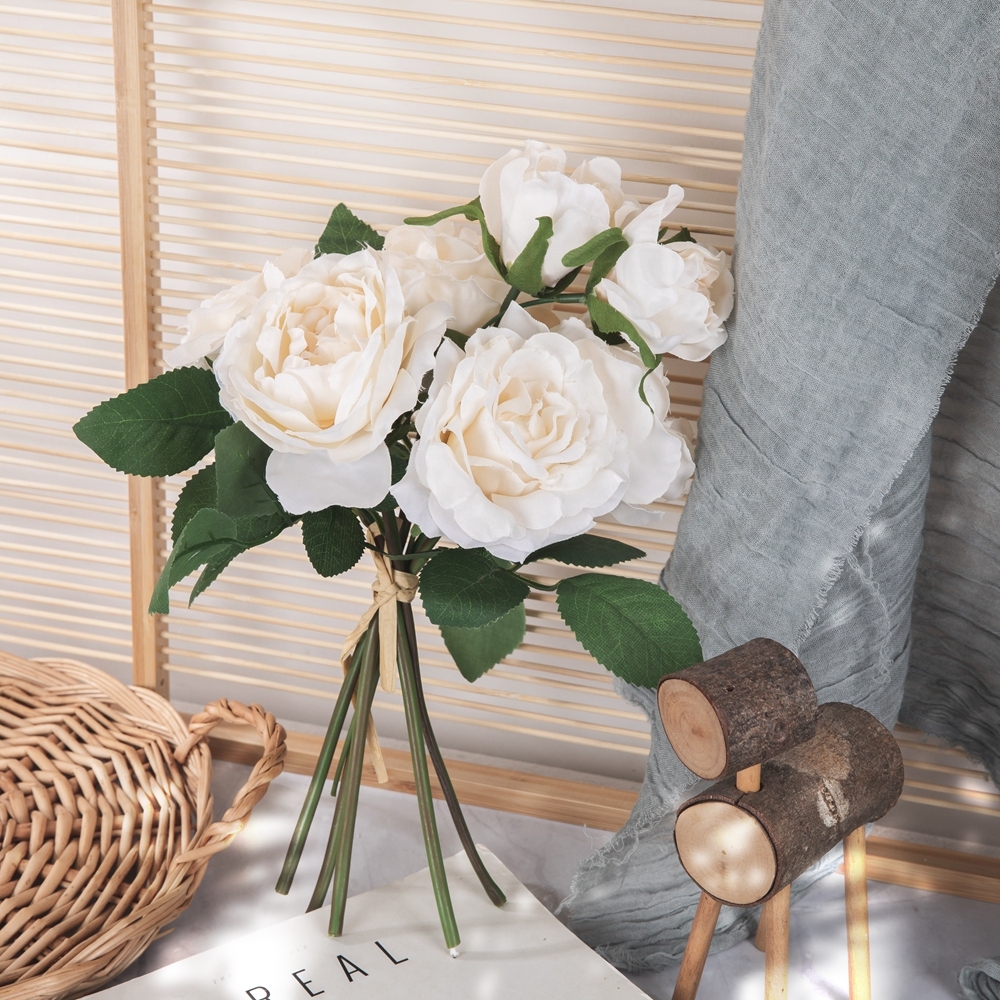 GF15979A Hot Sale Artificial Flower Rose Bouquet For Artifical Silk Mother's Day gift