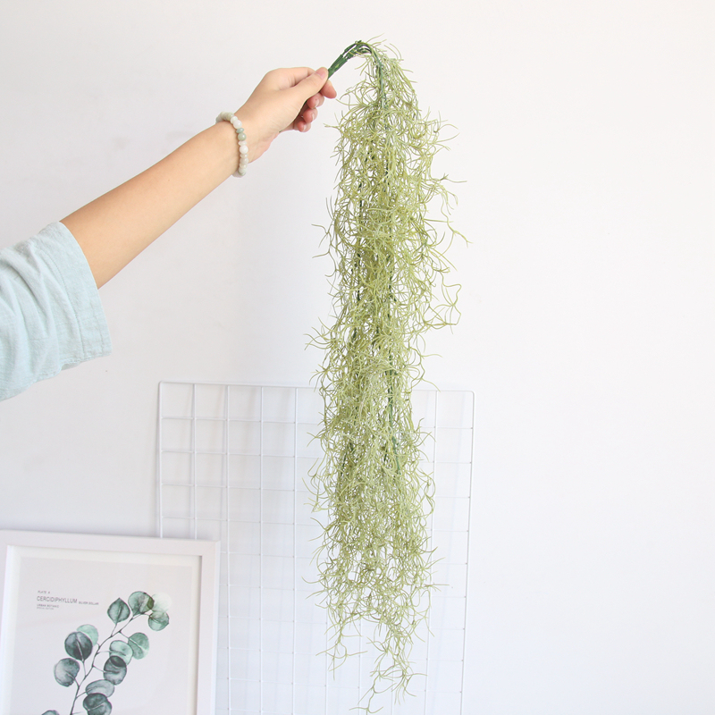 MW53464 Hot Selling Artificial Plastic green Rattan Hanging Plant Grass For Wedding Decoration