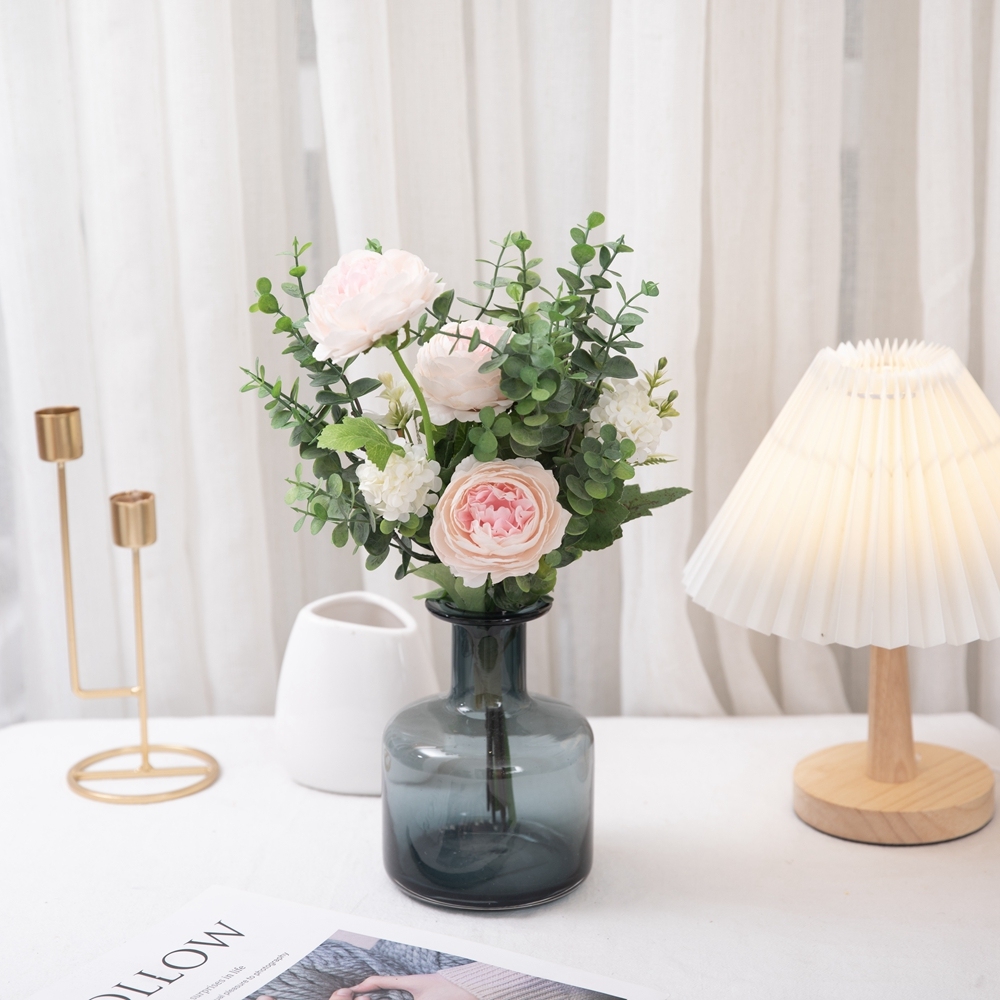 CF01142 Artificial Lotus Hydrangea Bouquet New Design Garden Wedding Decoration