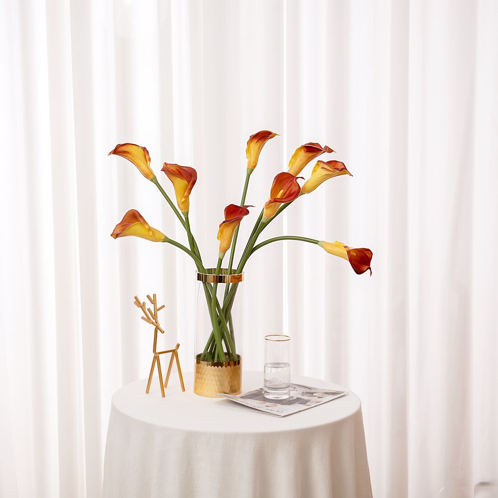 MW01505 real touch calla lilies wholesale calla for wedding home decoration faking calla lily