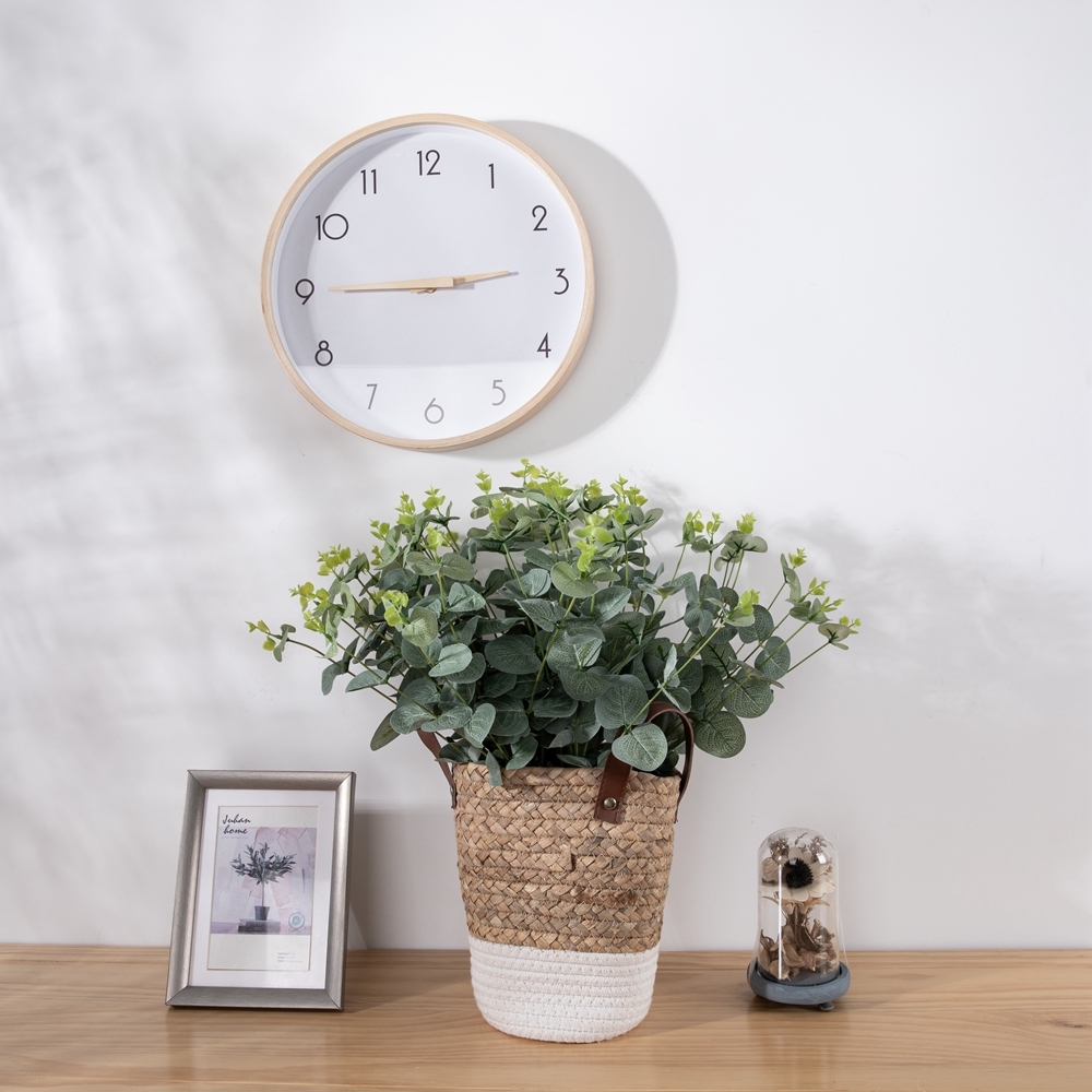 MW16301 Hot Selling Artificial Flower Plant Faux Eucalyptus Leaves Artificial Flower Silk Silver Dollar Eucalyptus Leaf For Gift