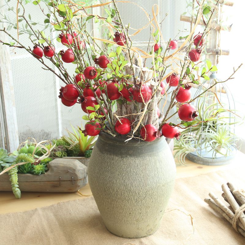MW10884 New Design Artificial Flower Berry Fruit Pomegranate Made by Foam For Wedding Supplies