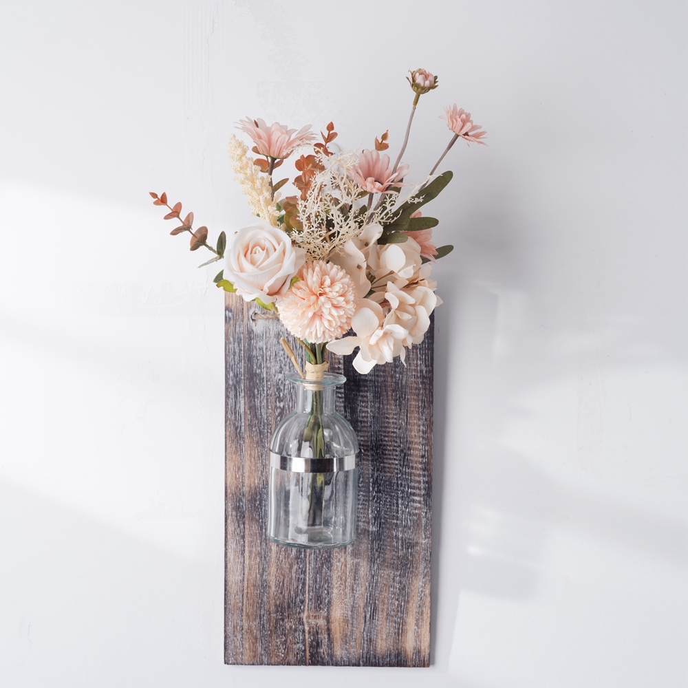 CF01306 Artificial Flowers Pink Bouquet Hydrangea Artificial Flowers Chrysanthemum Silk Flowers Artificial Coffee Table Decor