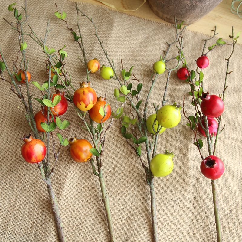 MW10884 New Design Artificial Flower Berry Fruit Pomegranate Made by Foam For Wedding Supplies