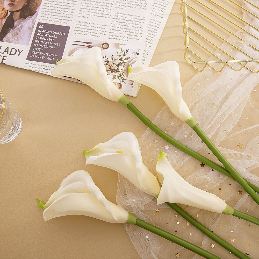 MW01505 real touch calla lilies wholesale calla for wedding home decoration faking calla lily