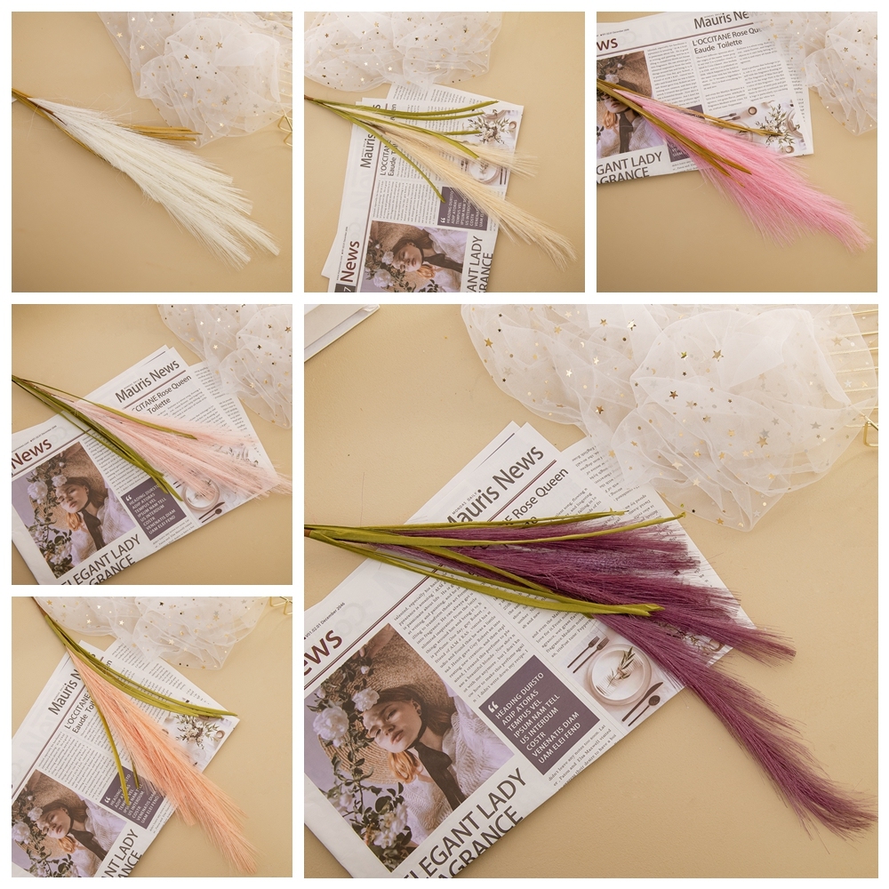 MW09916 Realistic Multifunctional Artificial Silk pampas spray artificial stamen For Party Decoration