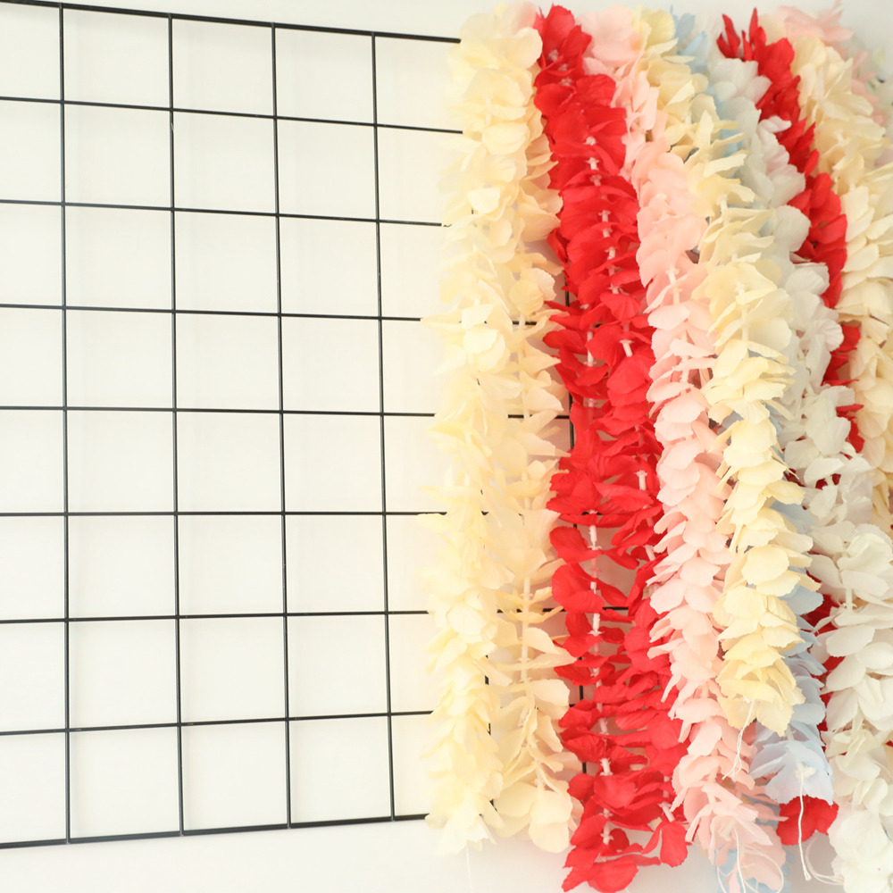 MW29900 New Design 1meter Length White Wisteria Garland Colorful Artificial Flowers Silk Wedding Wisteria Vine Made in China