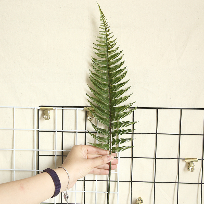 MW45555 Popular Real Touch Green Artificial Plastic Scutellaria Palming Tree Leaves Faux Plant For Christmas Decoration