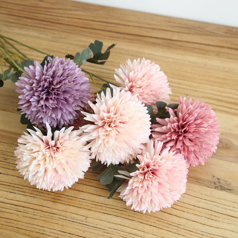 MW57890 Factory Direct Sale Artificial Silk Flower Long Stem Pandoraing Ball For Valentine's Day gift