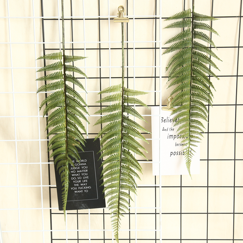MW45555 Popular Real Touch Green Artificial Plastic Scutellaria Palming Tree Leaves Faux Plant For Christmas Decoration