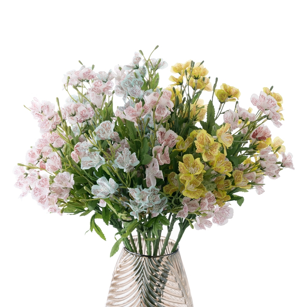 DY1-124A Wholesale Artificial Flower Artifical Silk Screen Printing Galsang Christmas Picks