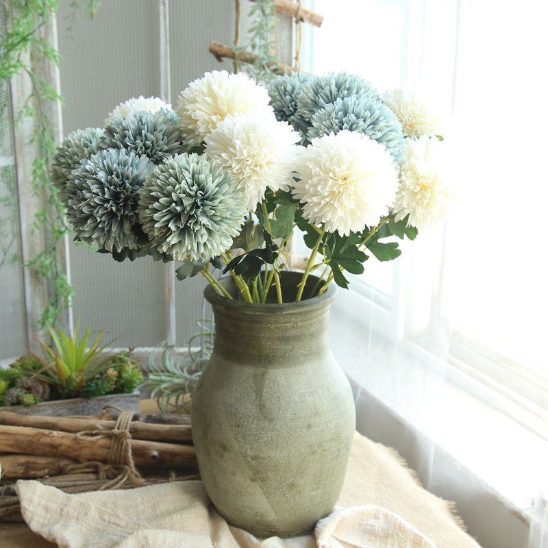 MW57890 Factory Direct Sale Artificial Silk Flower Long Stem Pandoraing Ball For Valentine's Day gift
