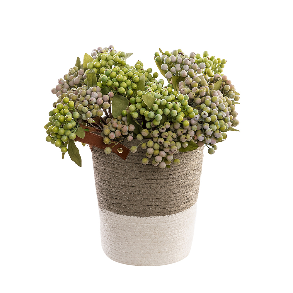 GF13645-1 Realistic Foam artificial stem berry Picks Berries decoration For Christmas Decoration